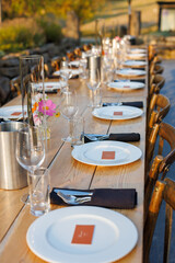 Wedding bbq dinner plates