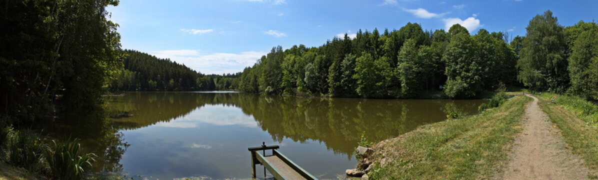 Pond "Psenickuv rybnik" at Lanskroun, Ustí nad Orlicí District, Pardubice Region, Czech Republic, Europe
