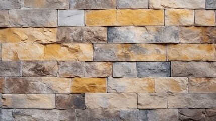 Texture of stone tiles, natural stone, yellow transitions, beautiful neutral natural background, close-up.