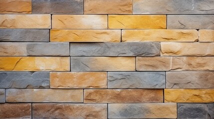 Texture of stone tiles, natural stone, yellow transitions, beautiful neutral natural background, close-up.
