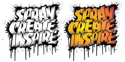 Graffiti Typography or calligraphy T-Shirt Design