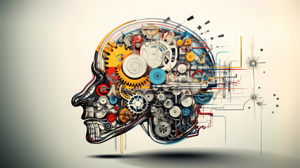 Thinking Brain Factory Work Mindset Hustle	