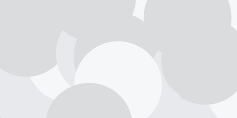 Abstract background with circles and halftone dots pattern. Grey and white backdrop