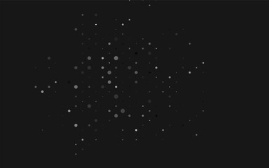 Light Silver, Gray vector template with circles. Illustration with set of shining colorful abstract circles. Pattern for ads, leaflets.