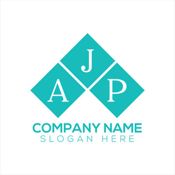 AJP creative initials letter logo concept or design on a WHITE background.