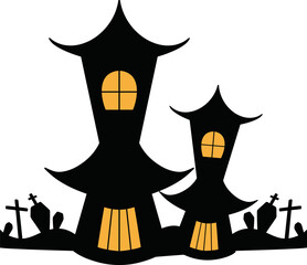 Haunted old house for halloween