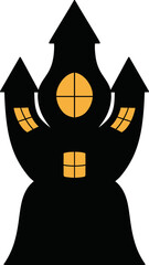 Haunted old house for halloween