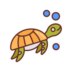 Sea Turtle icon in vector. Illustration