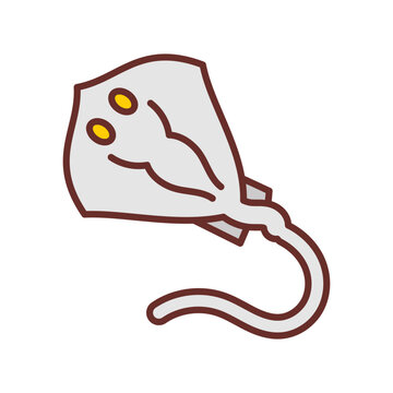 recommend clip art: Stingray icon in vector. Illustration