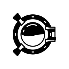 Porthole icon in vector. Illustration
