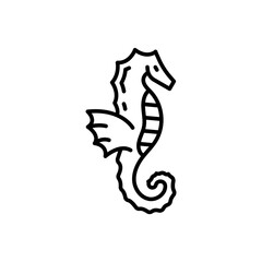 Sea Horse icon in vector. Illustration