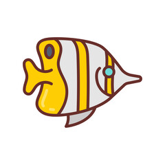 Tropical Fish icon in vector. Illustration