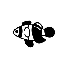 Clown Fish icon in vector. Illustration
