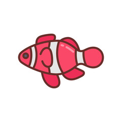 Clown Fish icon in vector. Illustration