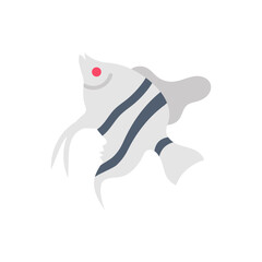 Angel Fish icon in vector. Illustration