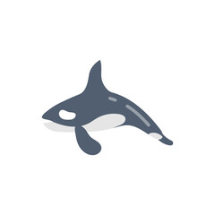 Orca Whale icon in vector. Illustration