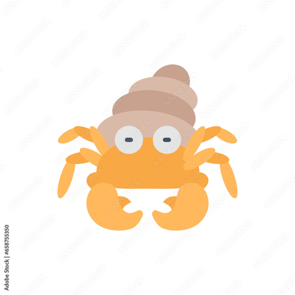 Wall mural Hermit Crab icon in vector. Illustration