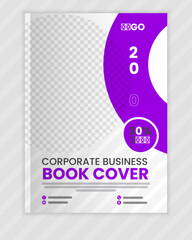 Vector corporate book cover design template and annual report design template
