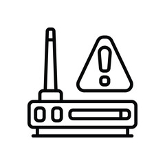 Obraz premium router line icon. vector icon for your website, mobile, presentation, and logo design.