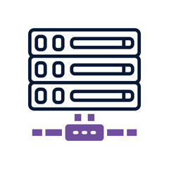 server dual tone icon. vector icon for your website, mobile, presentation, and logo design.