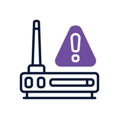 router dual tone icon. vector icon for your website, mobile, presentation, and logo design.