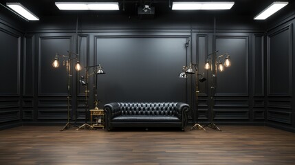 Clean elegant carbon fiber studio backdrop for studio photography - obrazy, fototapety, plakaty