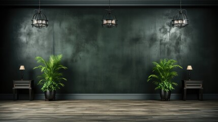 Clean elegant black studio backdrop for studio photography