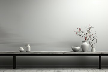 Clean and empty grey texture background