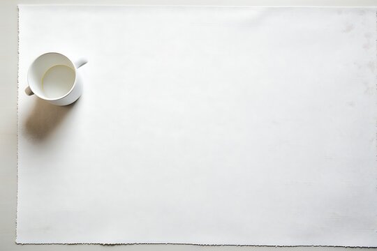 white cup of coffee and paper