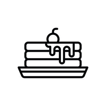 recommend clip art: pancake line icon. vector icon for your website, mobile, presentation, and logo design.
