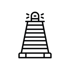 traffic cone line icon. vector icon for your website, mobile, presentation, and logo design.