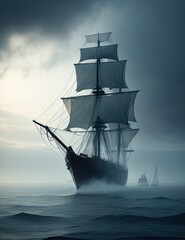 Obraz premium ship in the sea