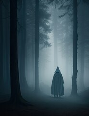 person in the forest