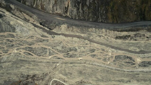 Svalbard Longyearbyen Drone Areal Video