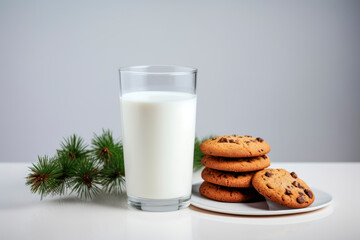 Treats for Santa Claus - milk and cookies