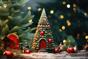 Glowing Christmas Tree in Gnome Woods