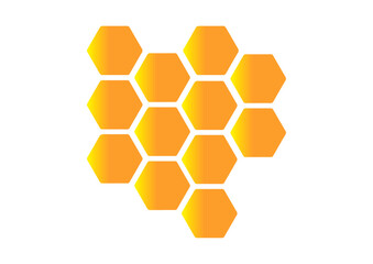 vector colorful honey, honeycomb, dessert illustration designs