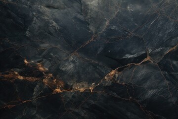 Dark marble texture. Black marble with golden veins. Natural pattern of black marble. Black stone...