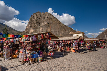 Scenic view around Sacred Valley, Peru. - obrazy, fototapety, plakaty