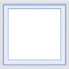 Beautiful photo frame on a transparent white background.