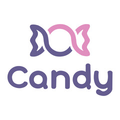 Fototapeta premium Candy Logo design free download