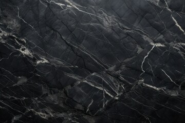 Dark marble texture. Black marble with white veins. Natural pattern of black marble. Black stone Surface. Luxurious stylish design. For background, ceramic floor, wall tiles, interior, tile wallpaper. - obrazy, fototapety, plakaty