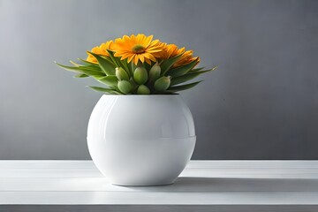 yellow flower in vase