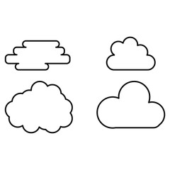 cloud icon set