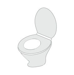 toilet bowl isolated on white