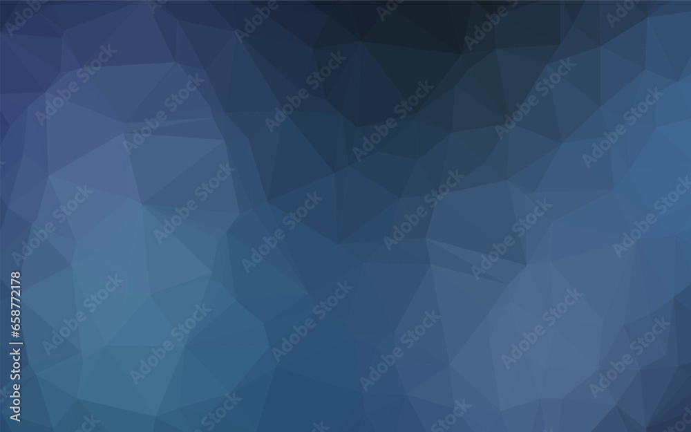 Wall mural Dark BLUE vector triangle mosaic texture. Colorful abstract illustration with gradient. The best triangular design for your business.