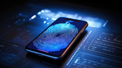 Digital identity and cybersecurity of personal data safety on digital storage or wallet concept