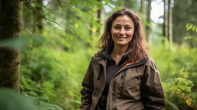 Portrait of a woman environmnetal scientist at an environmental consultancy developing sustainable solutions