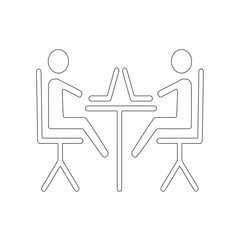 silhouette of a person sitting on a chair