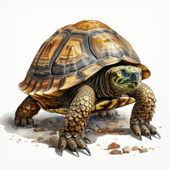 Obraz premium watercolor tortoise clipart, generative ai
